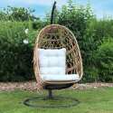 Fauteuil suspendu de jardin en résine tressée