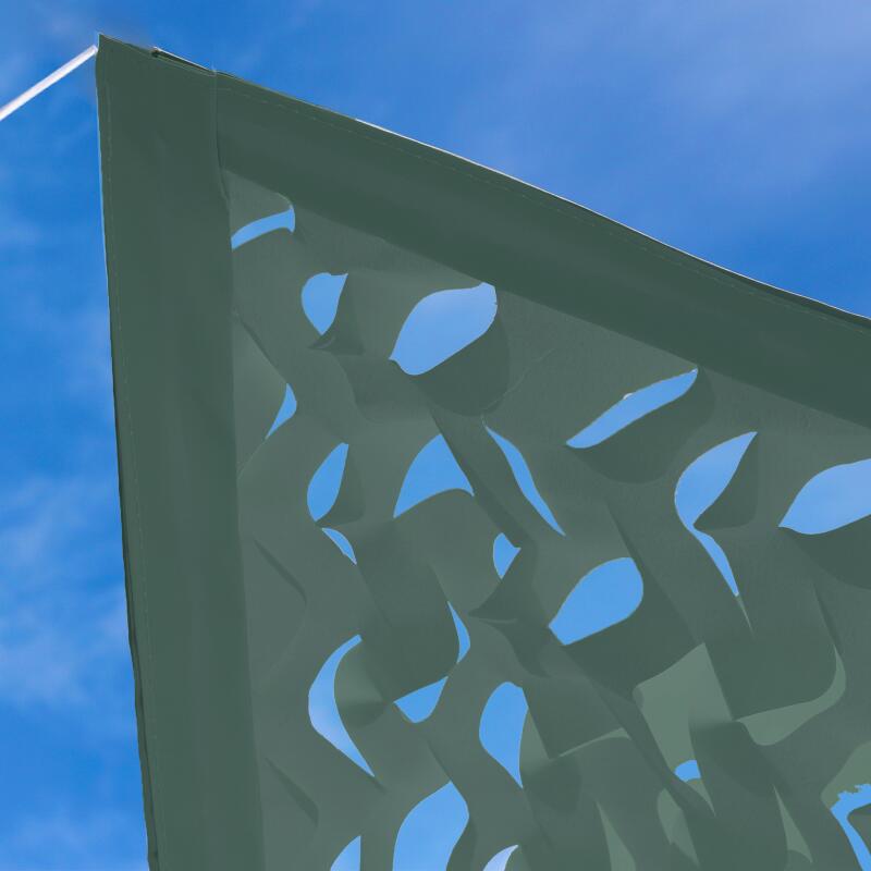 Voile d'ombrage ajourée réversible rectangulaire 3 x 4 m