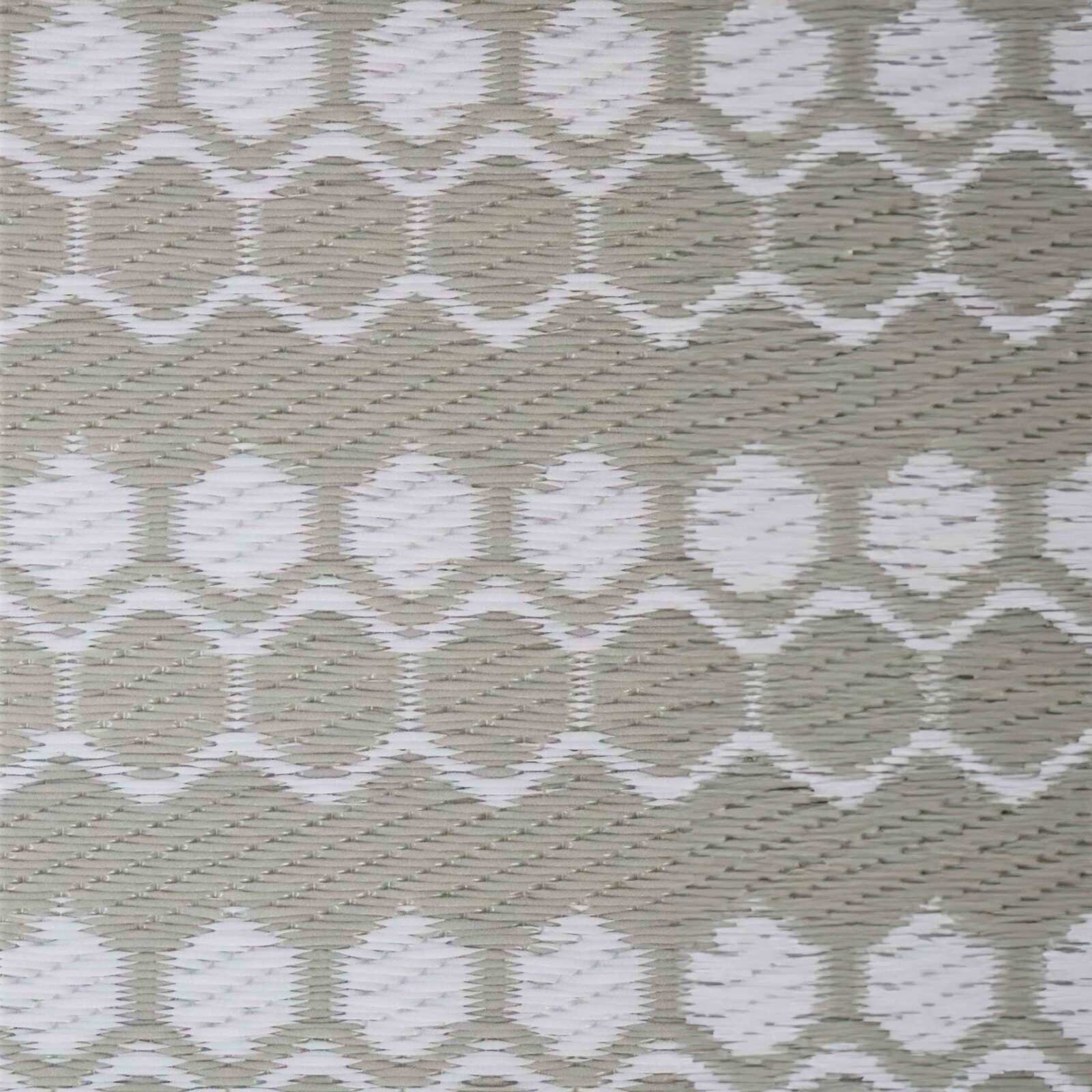 Tapis d'extérieur rectangulaire à motifs double-face en polypropylène