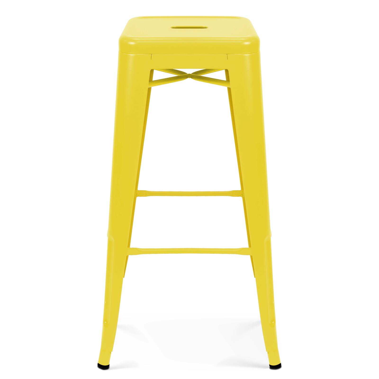 Lot de 4 tabourets de jardin en métal