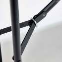 Banc pliant noir 3 places 180cm