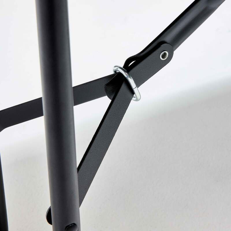 Banc pliant noir 3 places 180cm