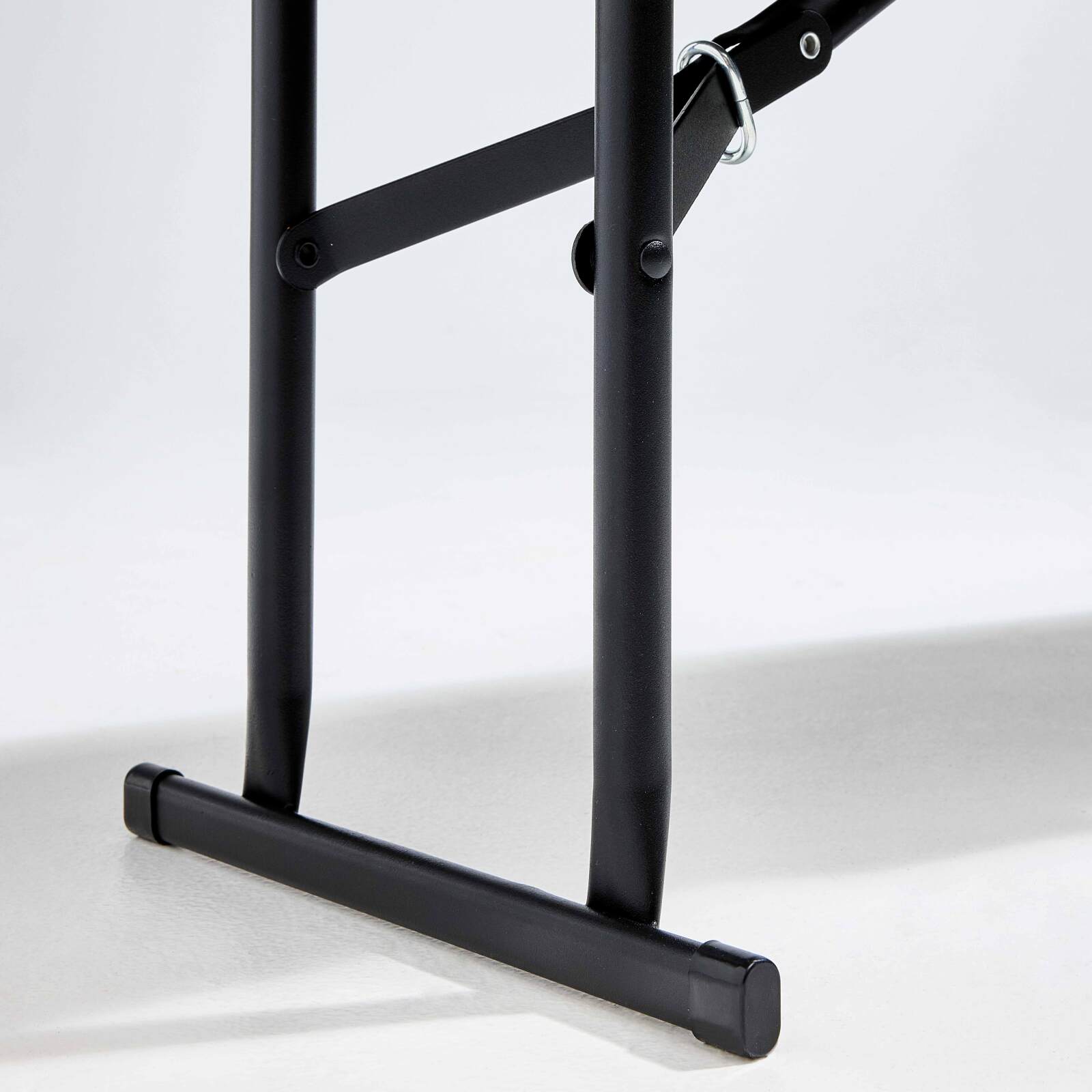 Banc pliant noir 3 places 180cm