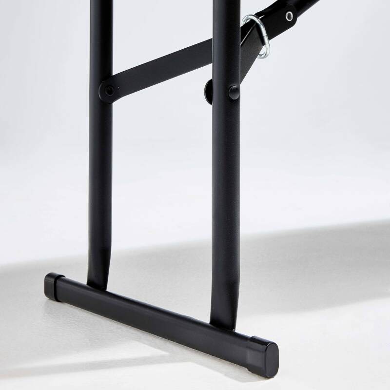 Banc pliant noir 3 places 180cm