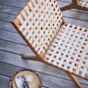 Lot de 2 fauteuils relax en bois d'eucalyptus