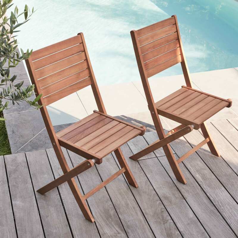 Chaise extérieur en bois design adirondack résistant aux