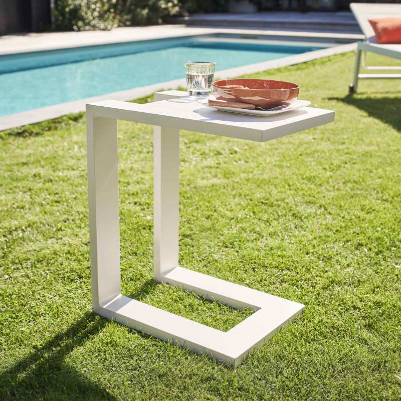 Tablette pour bain de soleil en aluminium (4/6)