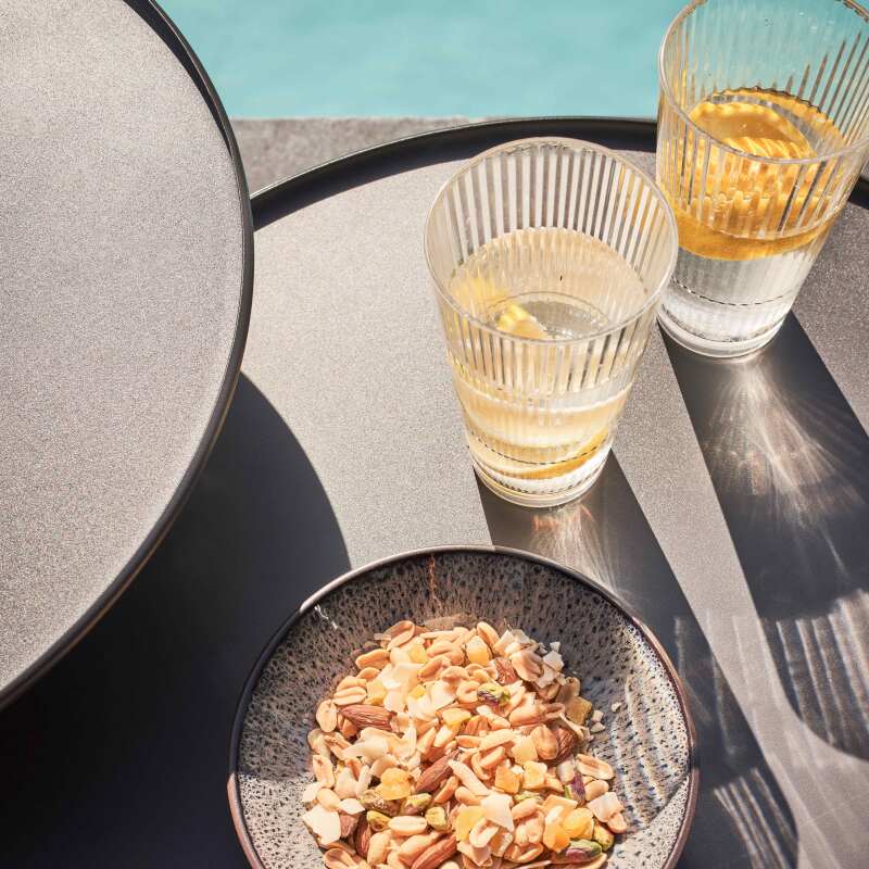 Lot de 2 tables basses de jardin rondes (5/7)