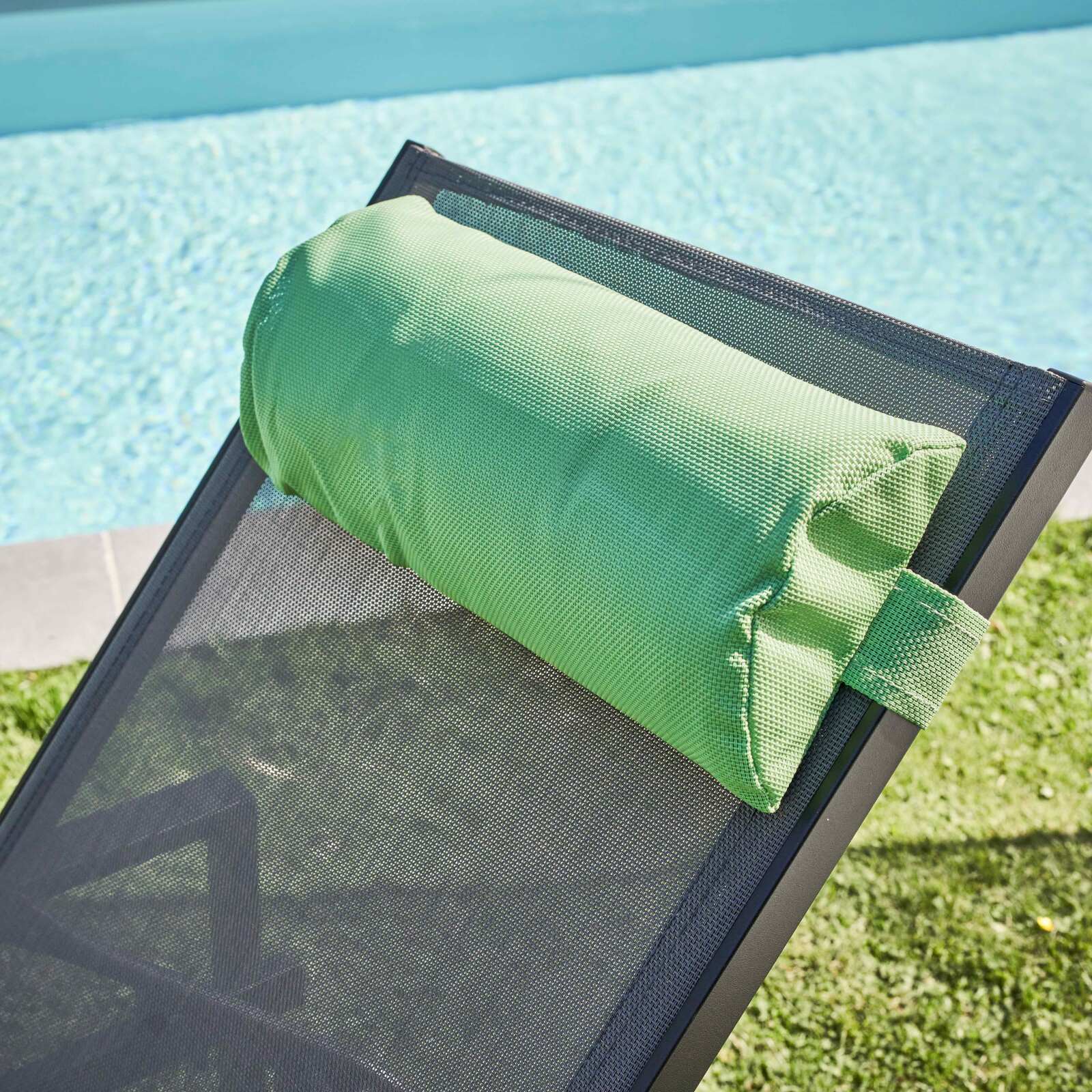 Lot de  2 coussins repose tête pour bain de soleil Lot de  2 coussins repose tête pour bain de soleil
