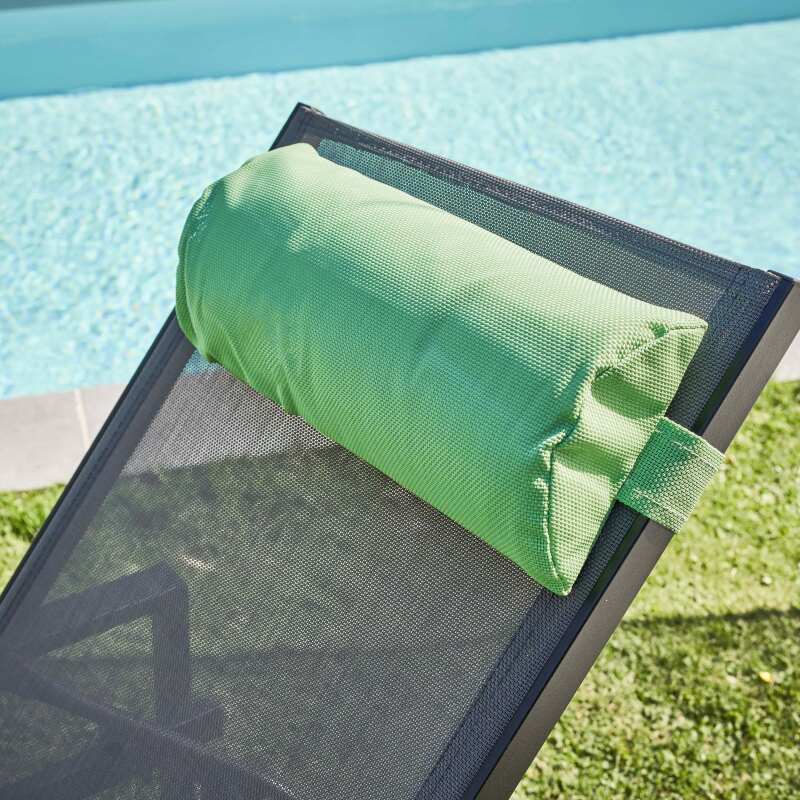 Lot de  2 coussins repose tête pour bain de soleil