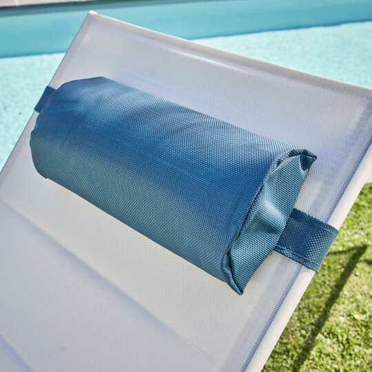 Coussin bain de soleil polyester gris 186 x 60 x 5 cm pas cher 