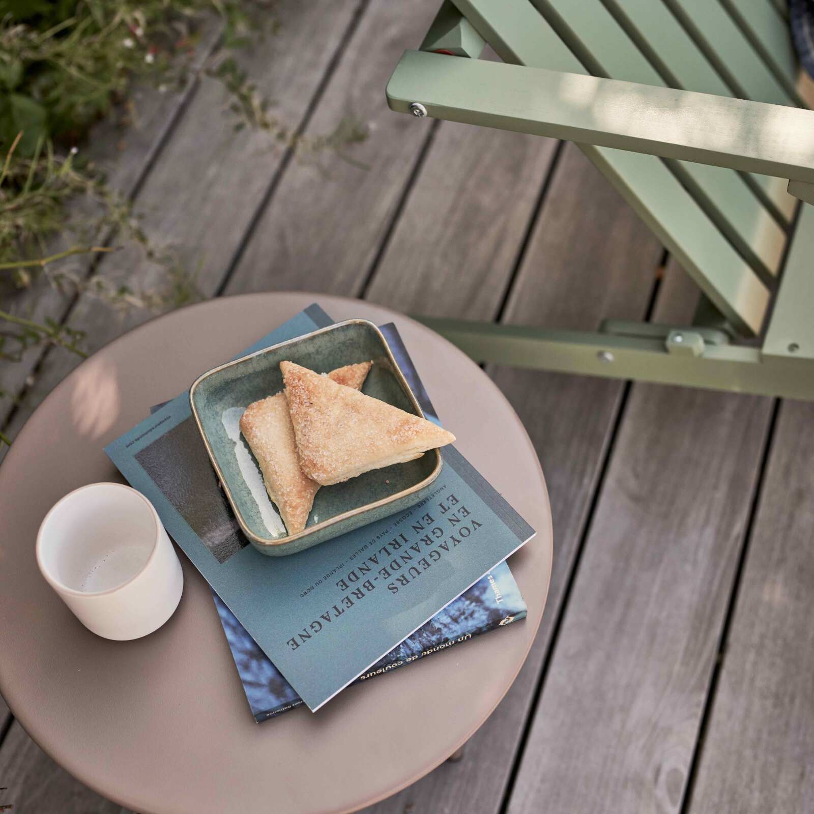 Table basse de jardin ronde Ø50 x 34 cm