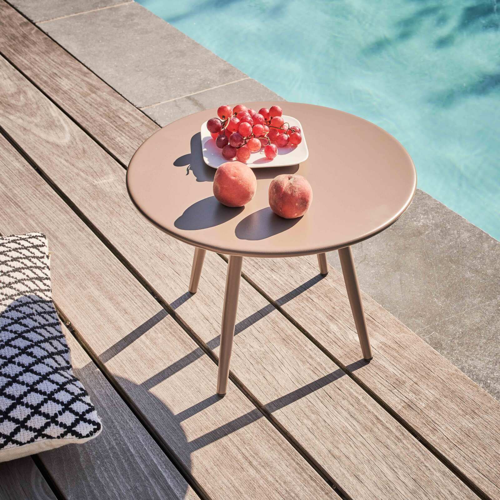 Table basse de jardin ronde Ø40 x 29,5 cm