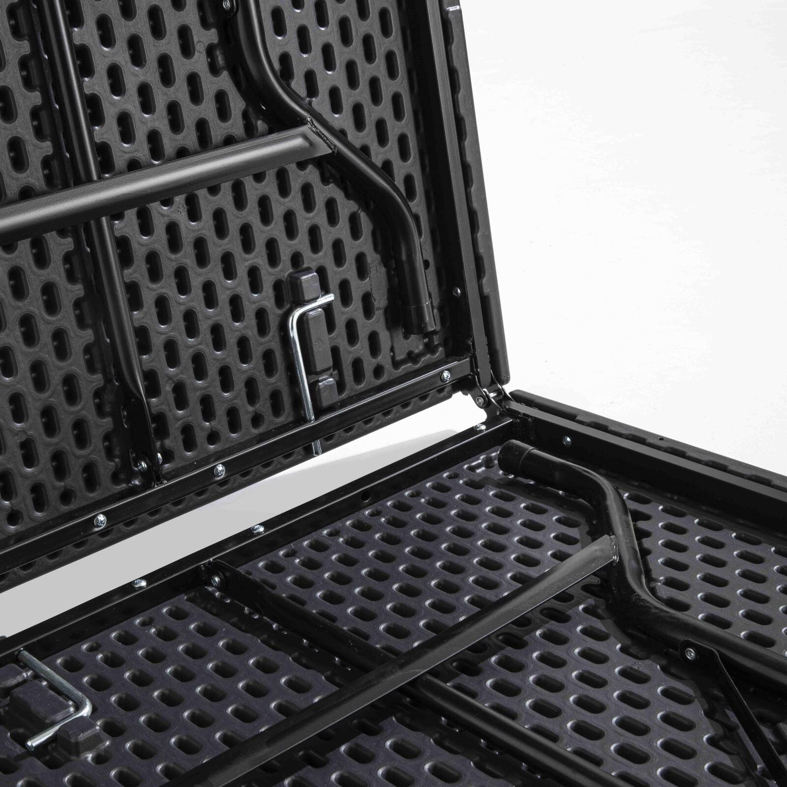 Ensemble table + bancs pliants en PEHD