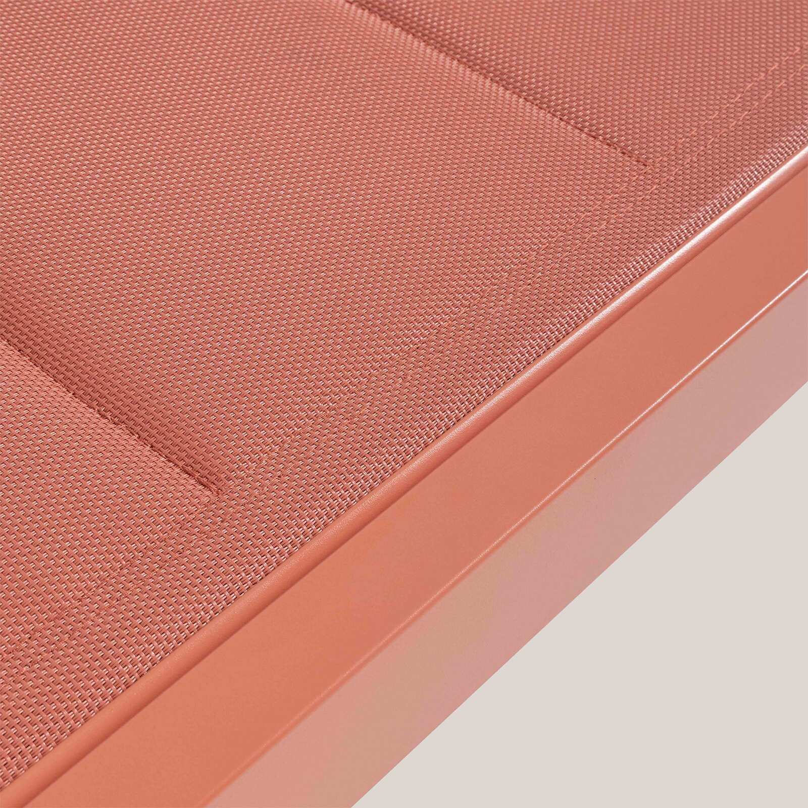 Lot de 2 bains de soleil avec roues, inclinables 5 positions