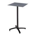 Table haute de jardin carrée 60 x 60 cm inclinable en HPL