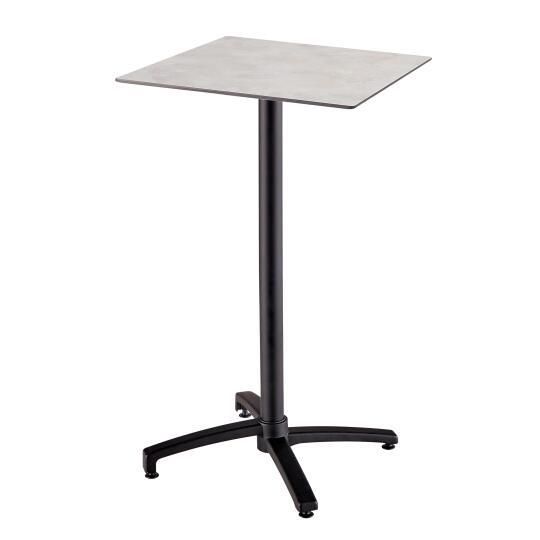 Table haute de jardin carrée 60 x 60 cm inclinable en HPL