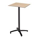 Table haute de jardin carrée 60 x 60 cm inclinable en HPL