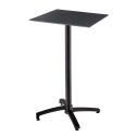 Table haute de jardin carrée 60 x 60 cm inclinable en HPL