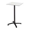 Table haute de jardin carrée 60 x 60 cm inclinable en HPL
