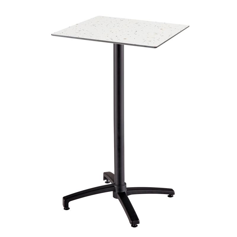 Table haute de jardin carrée 60 x 60 cm inclinable en HPL