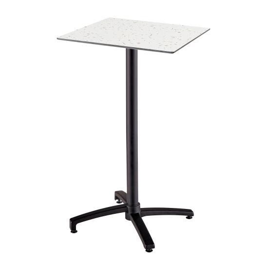 Table haute extérieure mange-debout 60x60x108 cm en HPL et aluminium | Oviala