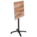 Table haute de jardin carrée 60 x 60 cm inclinable en HPL