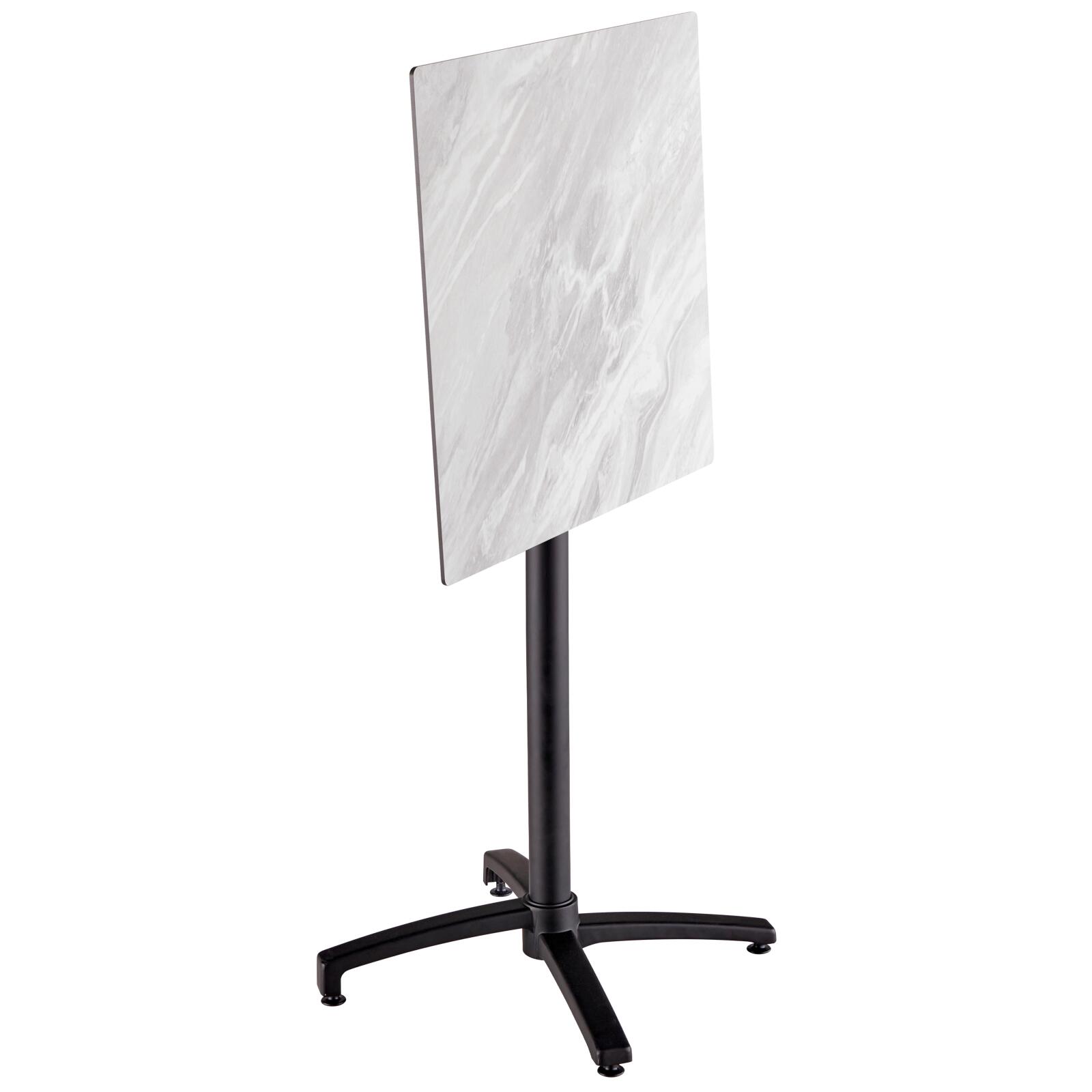 Table haute de jardin carrée 60 x 60 cm inclinable en HPL