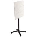 Table haute de jardin carrée 60 x 60 cm inclinable en HPL
