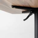 Table haute de jardin carrée 60 x 60 cm inclinable en HPL