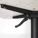 Table haute de jardin carrée 60 x 60 cm inclinable en HPL