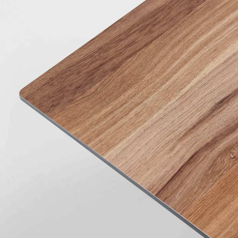 Table haute de jardin carrée 60 x 60 cm inclinable en HPL