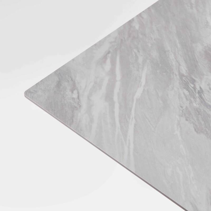 Table haute de jardin carrée 60 x 60 cm inclinable en HPL (3/4)