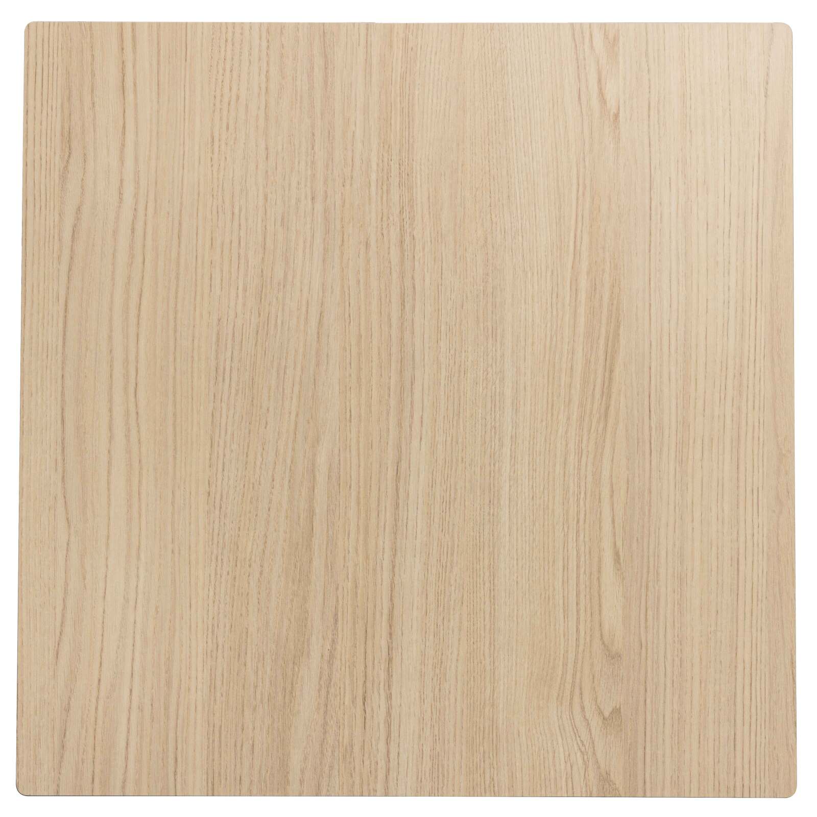 Table de jardin carrée 60 x 60 cm avec pied blanc inclinable en HPL