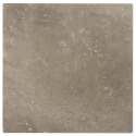 Table de jardin carrée 60 x 60 cm avec pied blanc inclinable en HPL