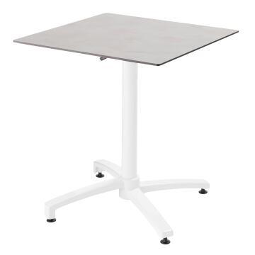 Pied De Table Ajustable En Aluminium Noir Oviala - Hauteur Réglable 72 à 110 Cm, Stable Et Design Pour Bureau Ou Extérieur