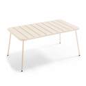 Table basse de jardin rectangulaire 90 x 50 cm