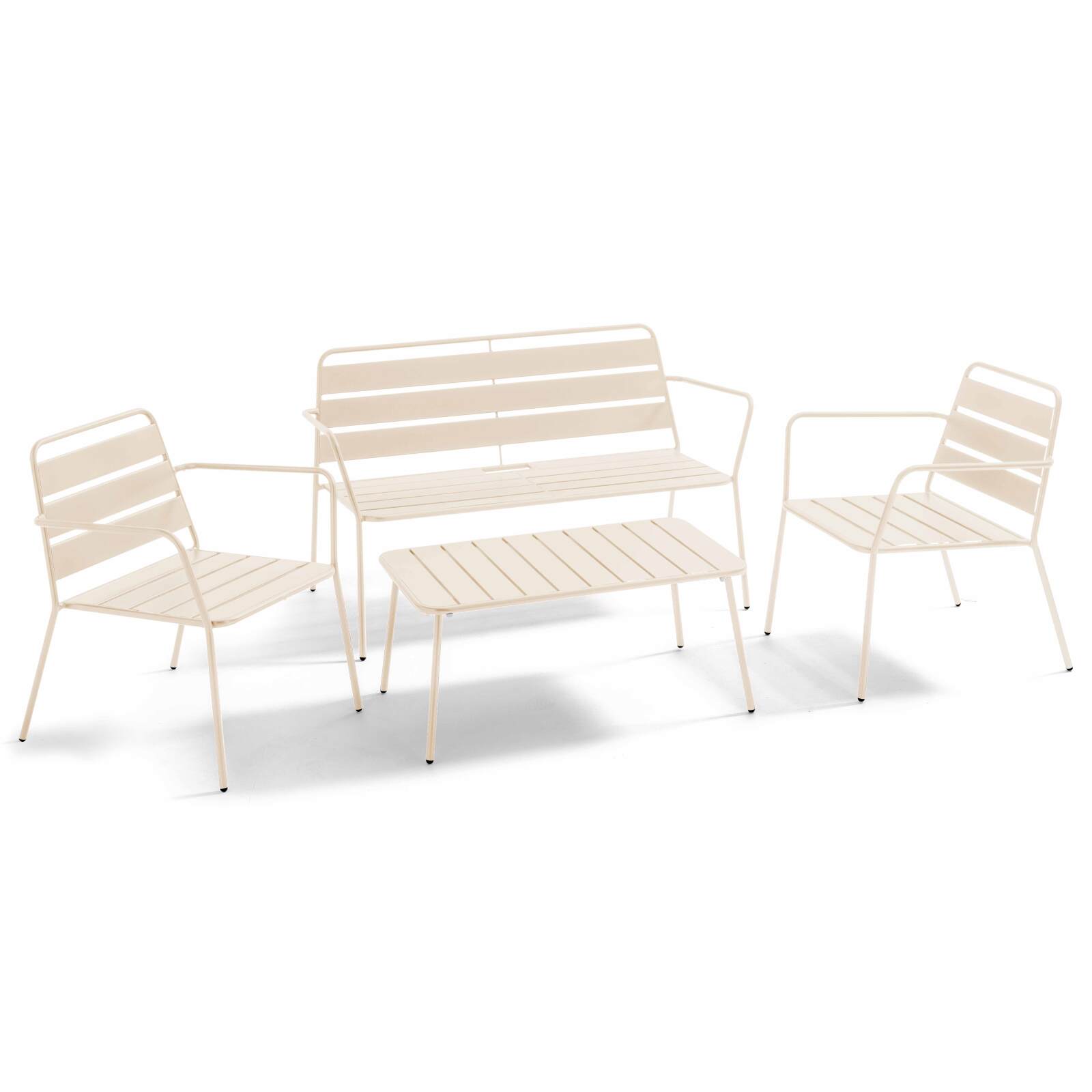 Table basse de jardin rectangulaire 90 x 50 cm