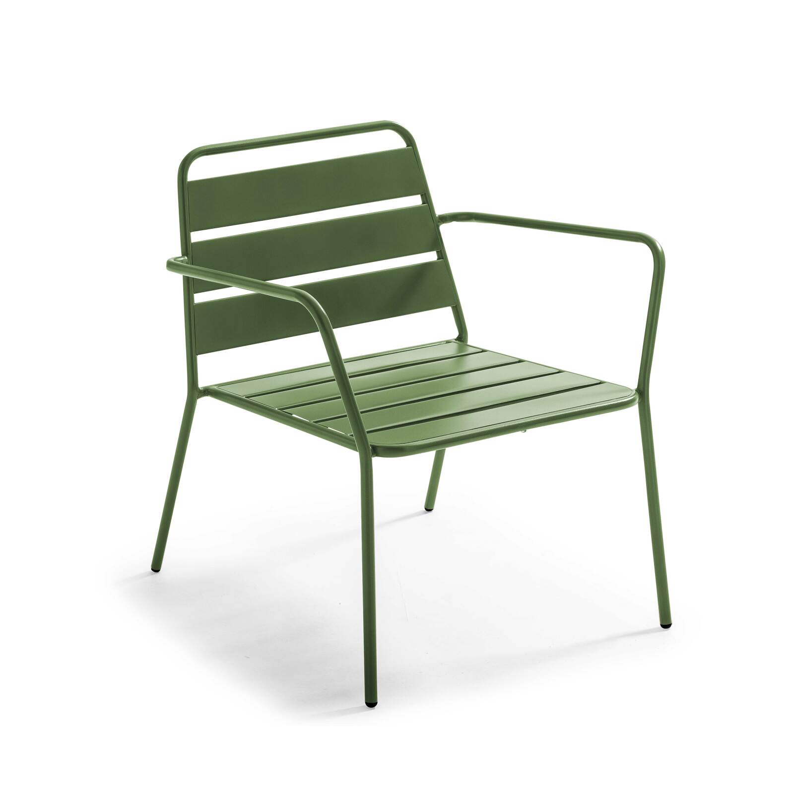Fauteuil de jardin bas en métal
