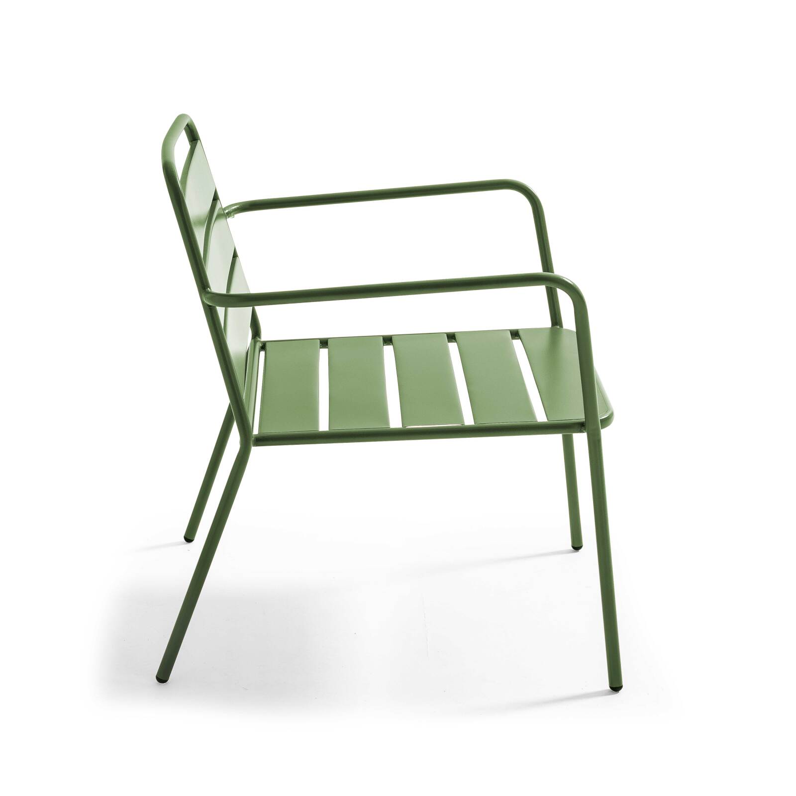 Fauteuil de jardin bas en métal