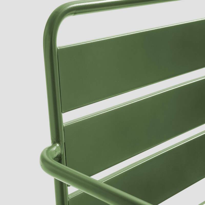 Fauteuil de jardin bas en métal (3/5)