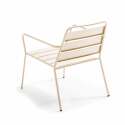 Fauteuil de jardin bas en métal