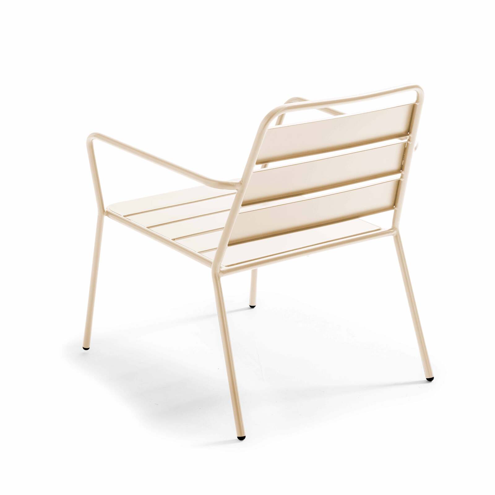 Fauteuil de jardin bas en métal