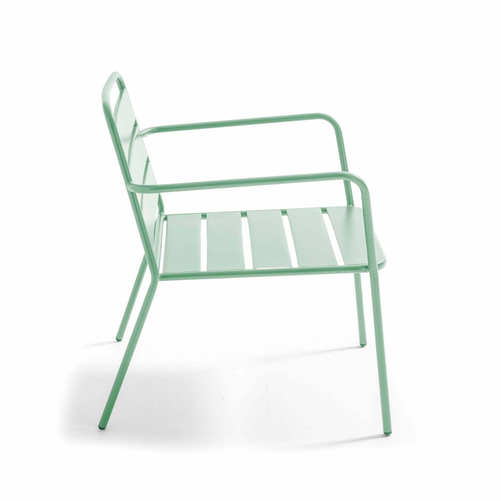 Fauteuil de jardin bas en métal