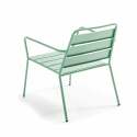 Fauteuil de jardin bas en métal