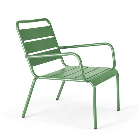 Fauteuil bas en métal