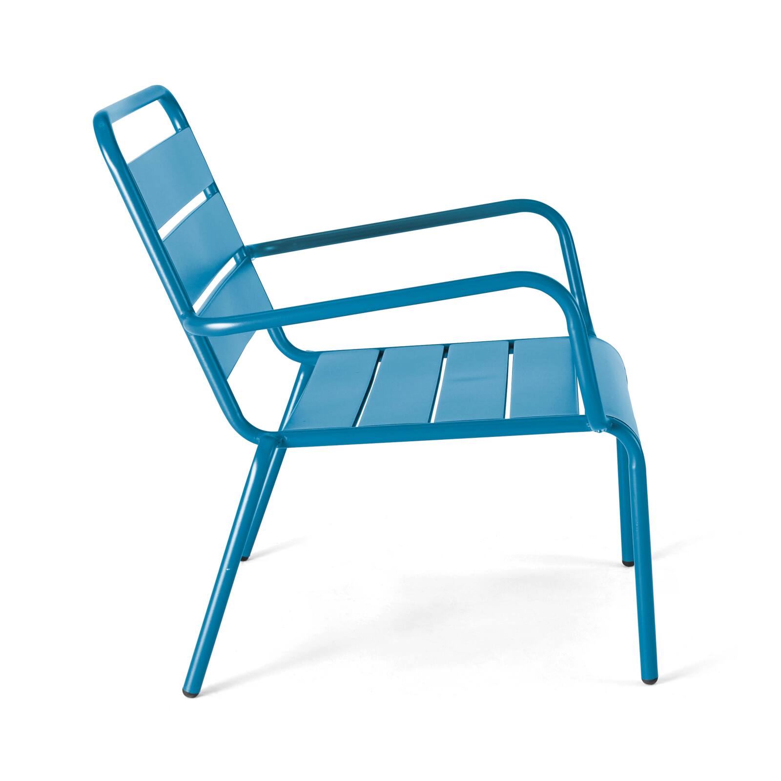 Fauteuil bas en métal