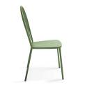 Table de jardin rectangulaire 180 x 90cm et 8 chaises bistrot en métal