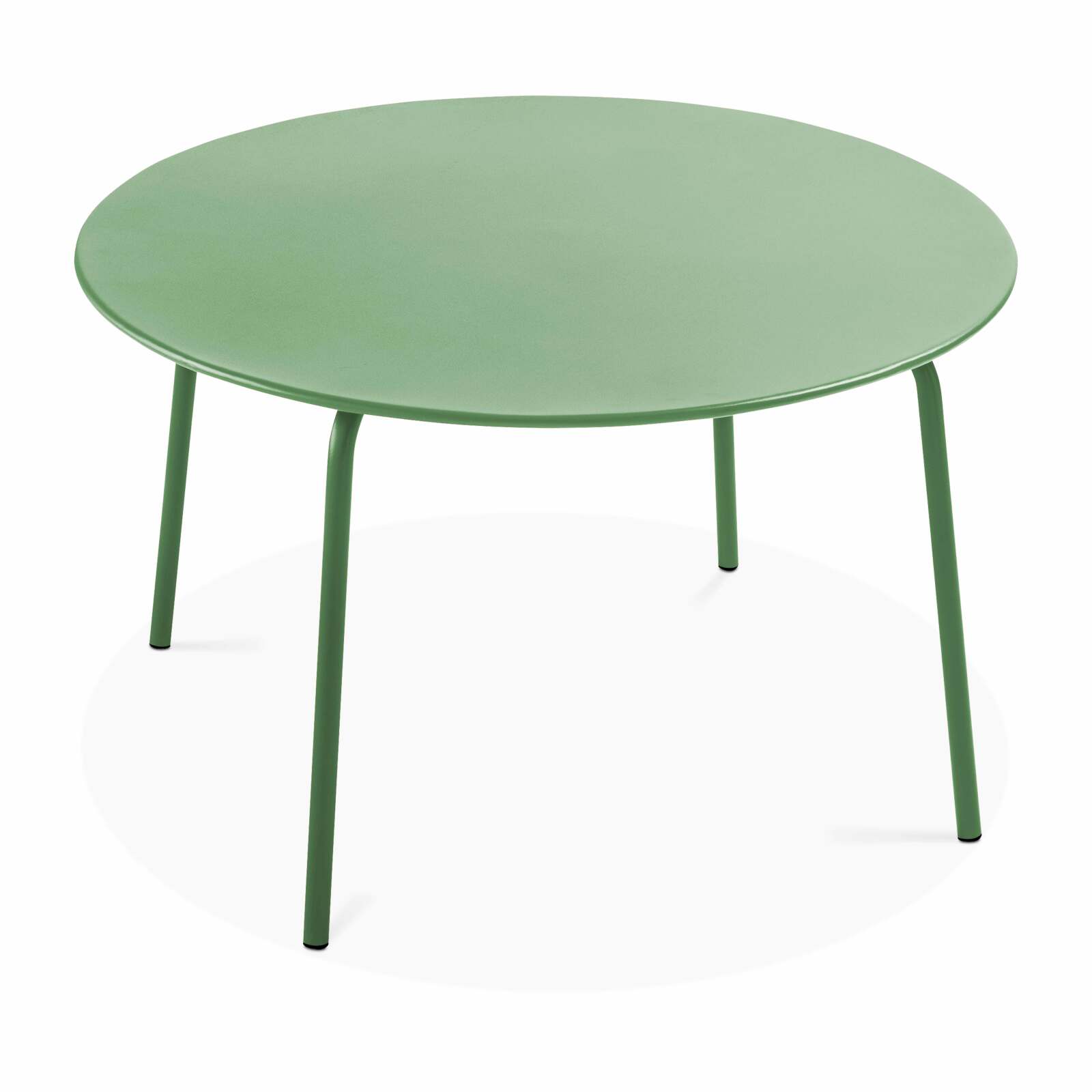 Table de jardin ronde Ø120 x 72 cm et 6 chaises en métal