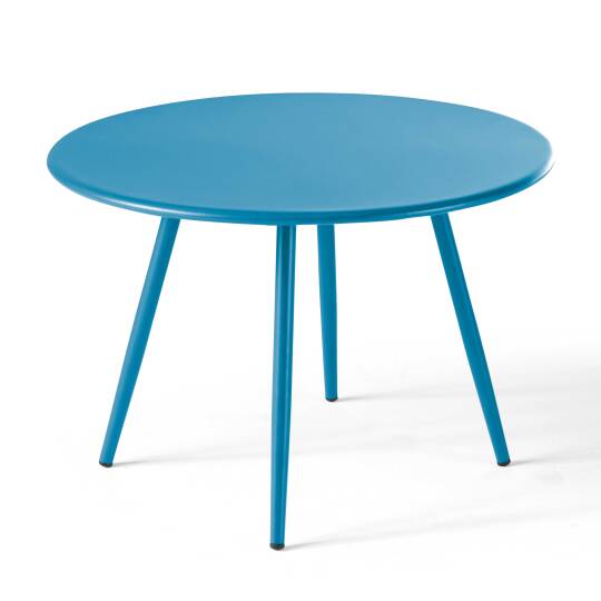 Table basse de jardin ronde en métal Ø50x34 cm | Oviala